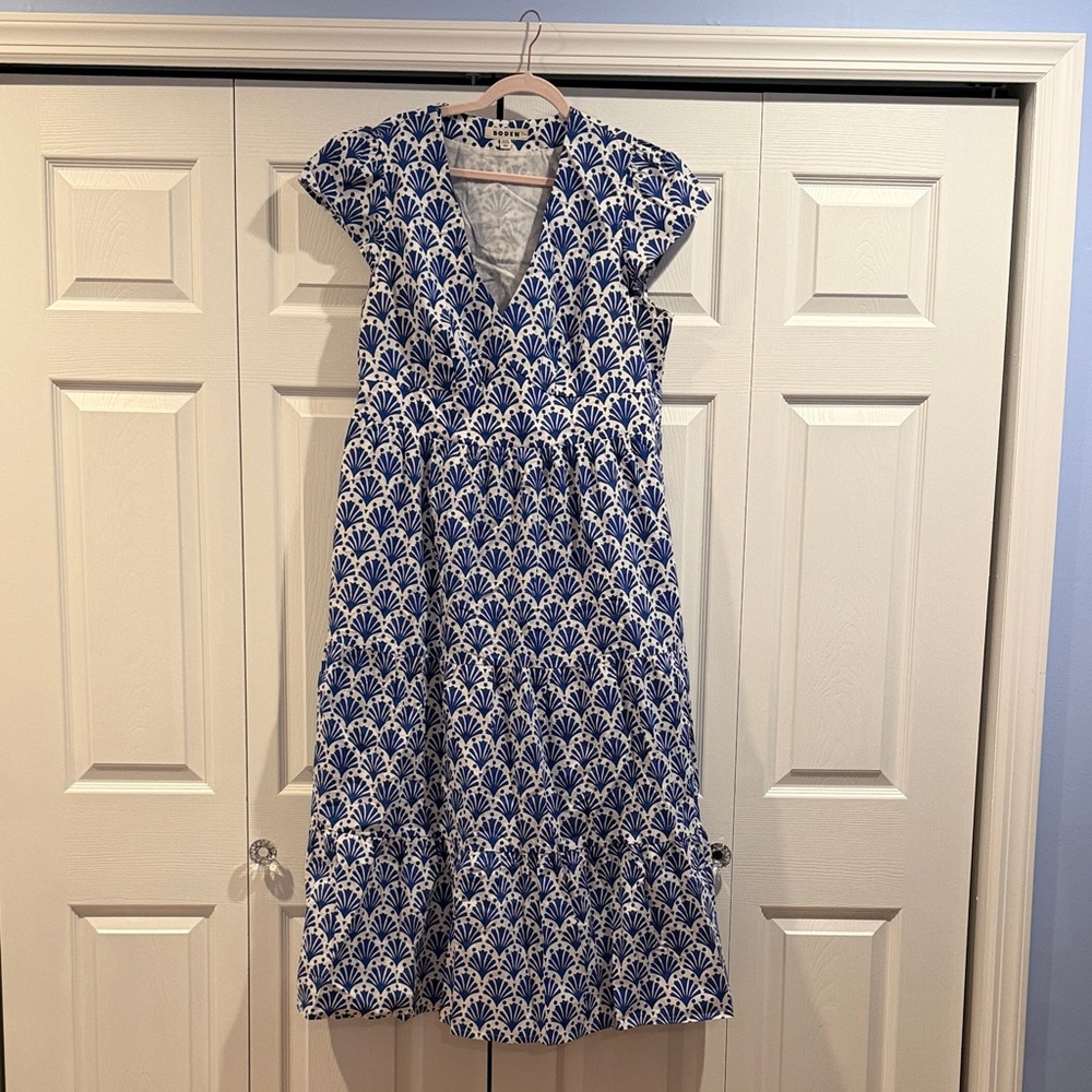 Boden Blue and White Floral Dress